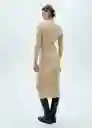 Vestido Seeds Camel Talla M Mujer Mango