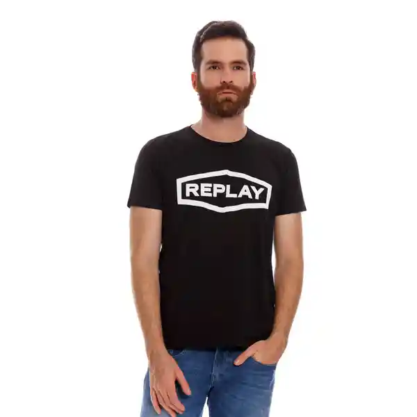 Replay Camiseta Color Negro Talla M