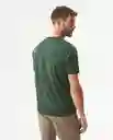 Camiseta Básica Verde Cordillera Ultraoscuro S Chevignon