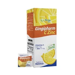 Gingipharm C Zinc Comprimido Masticable Multiple Sabor a Naranja