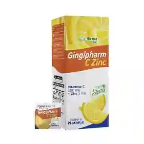 Gingipharm C Zinc Comprimido Masticable Multiple Sabor a Naranja