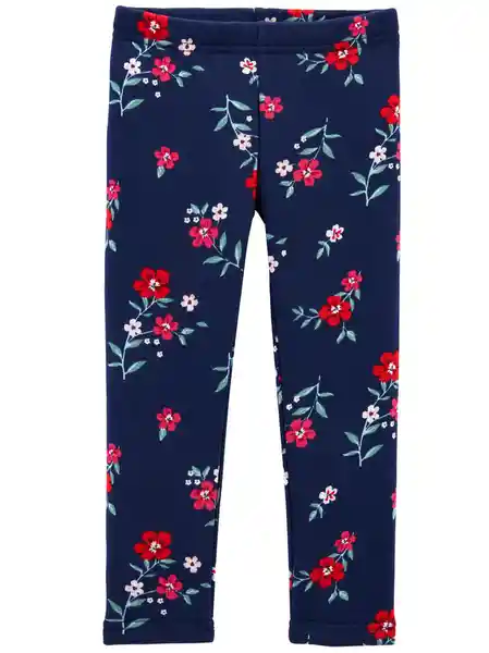 Oshkosh Leggin Florales con Forro Azul 3T