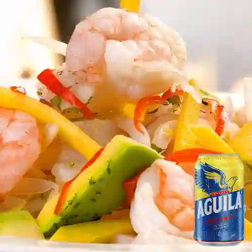 Combo Ceviche de la Casa + Aguila Orig Lta 330ml