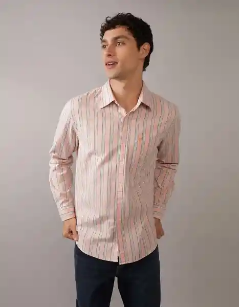 Camisa Hombre Naranja Talla: X-Large American Eagle