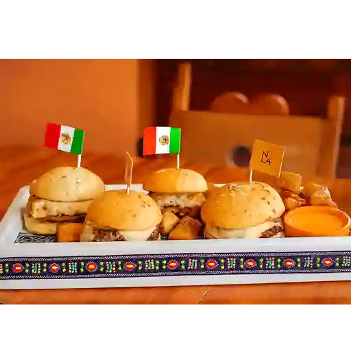 Mini hamburguesas mx con papas