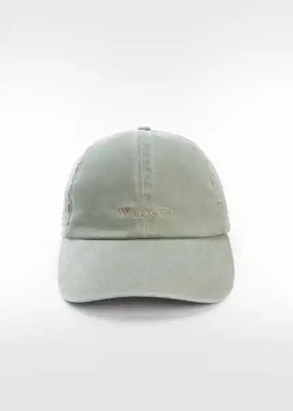 Gorra Monaco Verde Pastel Talla 99 Mujer Mango