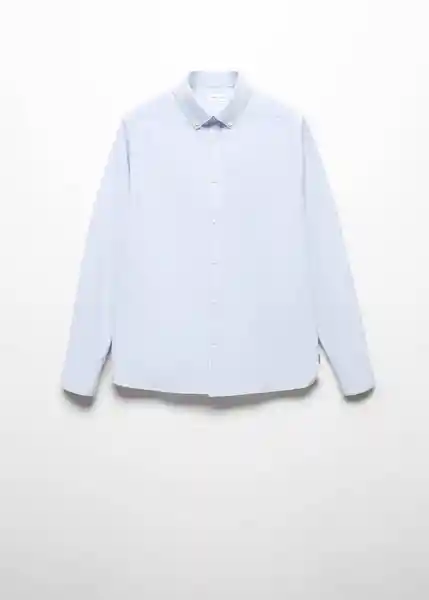 Camisa Oxford6 Niños Celeste Talla 21 Mango