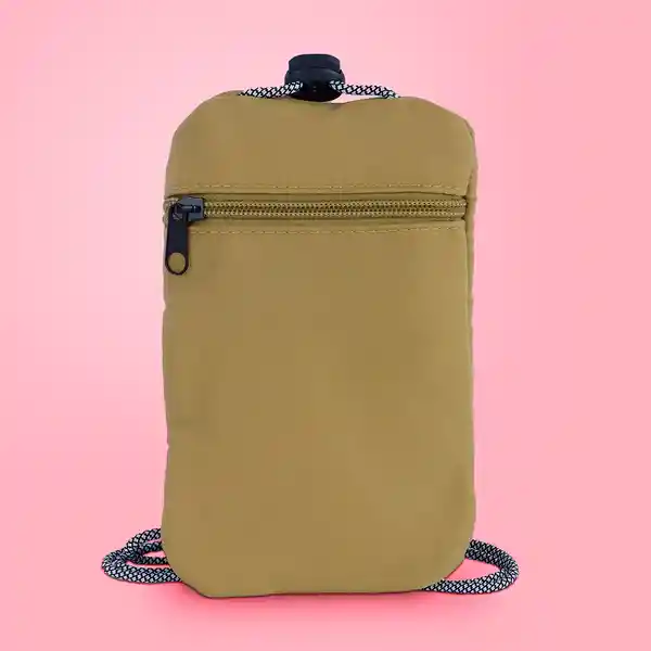 Bolso Mini Porta Celular Colección Romantic Verde Militar Miniso