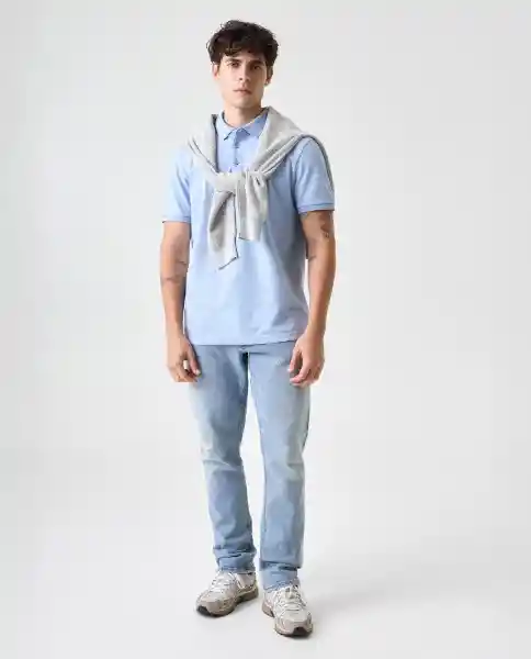 Camiseta Polo Hombre Azul Talla M 802G000_AZU144115 Americanino