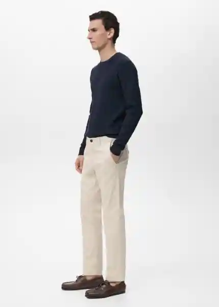 Pantalón Prato Crudo Talla 42 Hombre Mango