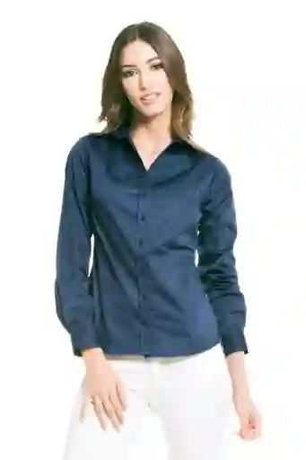 Ragged Camisa Impecable Color Azul Oscuro Talla L