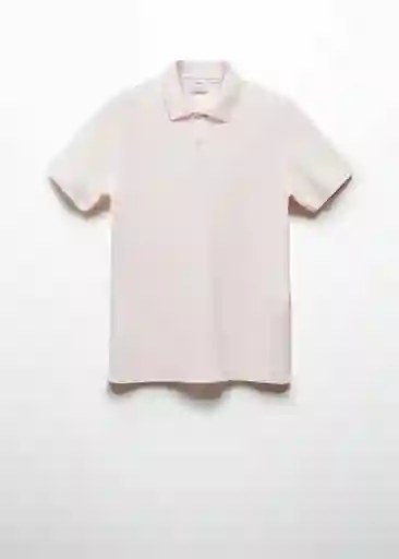 Camisa Polo Rea Rosa Pastel Talla L Hombre Mango