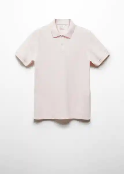 Camisa Polo Rea Rosa Pastel Talla L Hombre Mango