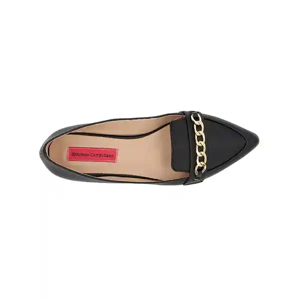 Zapatos Baleta Punta Missy Negra Talla 38 Mercedes Campuzano