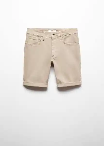 Bermuda Nepto Beige Talla 40 Hombre Mango