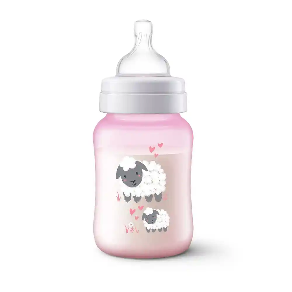 Tetero Anticolico Rosa 9 Oz Avent Scf821/14