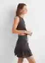 Falda Antrif Antracita Talla 18 Niñas Mango