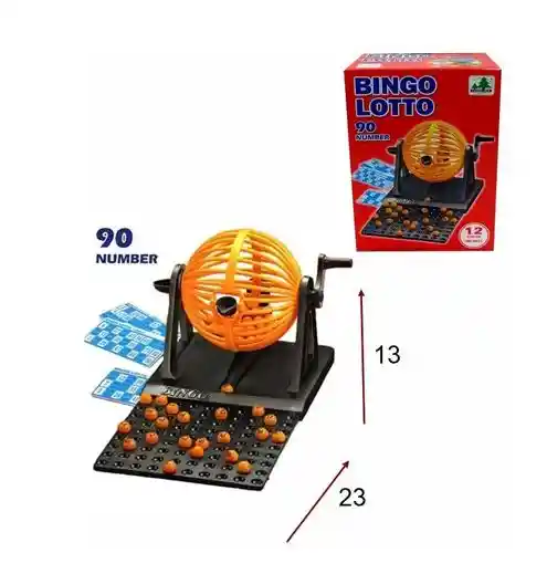 Bingo Juego90 Numeros - 12 Cartones Lotto