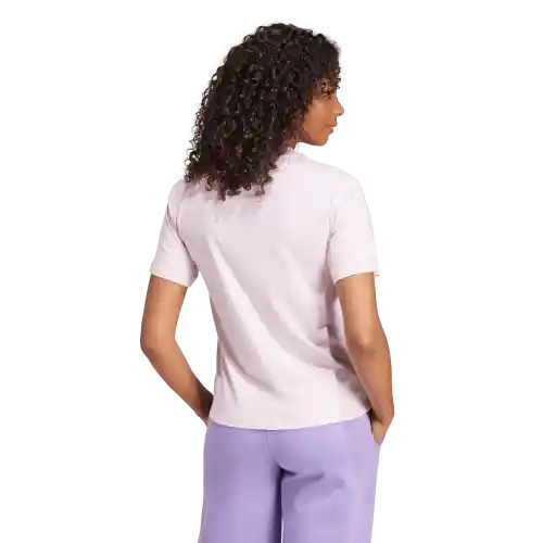Adidas Camiseta W Manga Corta Lifestyle de Mujer Rosado Talla S
