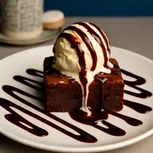 Brownie con Helado