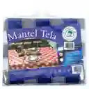 Home Set Mantel Multiproyectos Cuadrado Azul Microfibra