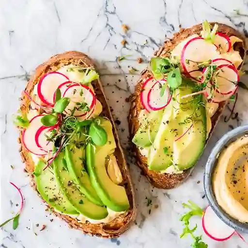 Tostadas de Aguacate Vegetariana