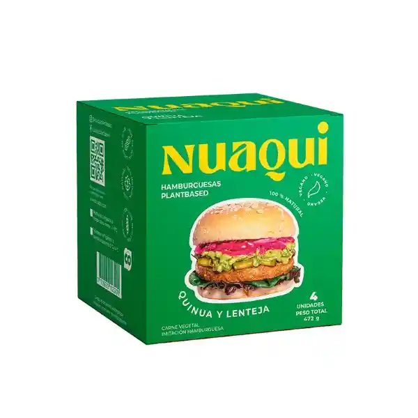 Kumara Hamburguesa de Quinua Con Lentejas Veggie