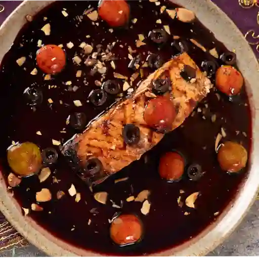 Salmon en salsa de granada