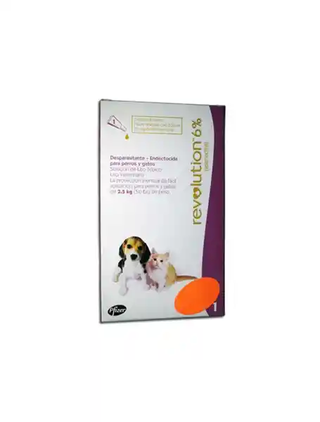 Revolution 6% Antiparasitario Perro y Gato 0.25 mL