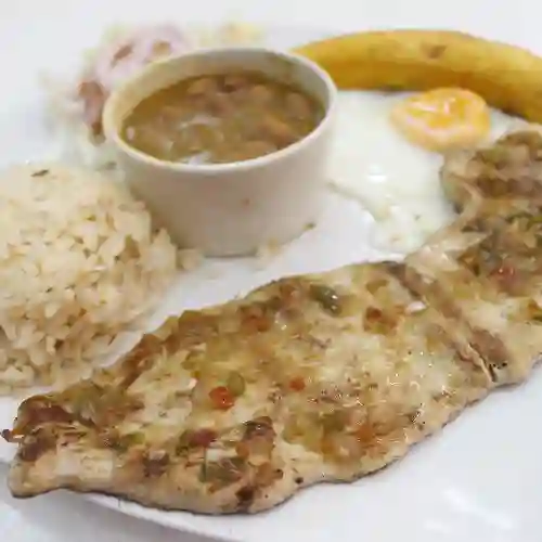 Bandeja con Pechuga a la Plancha
