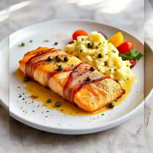 Salmone Avvolte In Pancetta