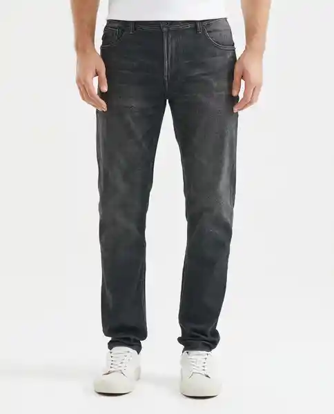 Jean Straight Gris Grafito Ultraoscuro T.38 Chevignon