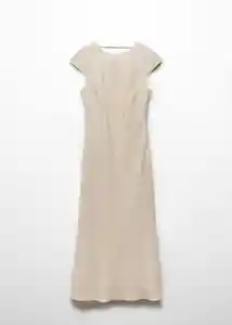 Vestido Gioia Beige Talla L Mujer Mango