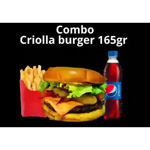 Combo Criolla Burger 165Gr