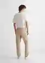 Pantalón Chinob Beige Talla 22 Teen Niños Mango