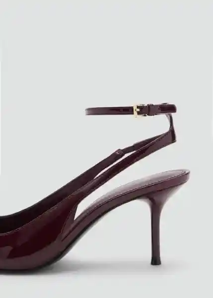 Zapatos Neckb Burdeos Talla 37 Mujer Mango