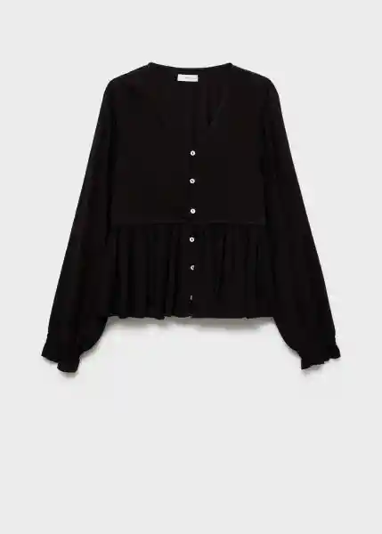 Blusa Portugal Negro Talla 21 Teen Niñas Mango