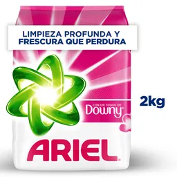 Ariel con un Toque de Downy Detergente en Polvo para Lavar La Ropa Blanca y de Color 2kg
