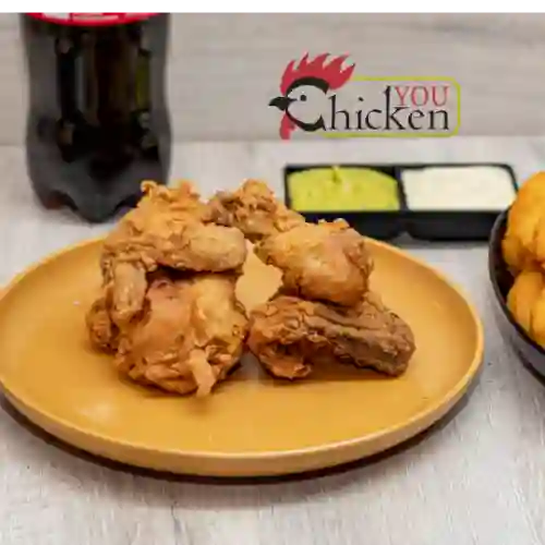 4 Presas Pollo Broaster