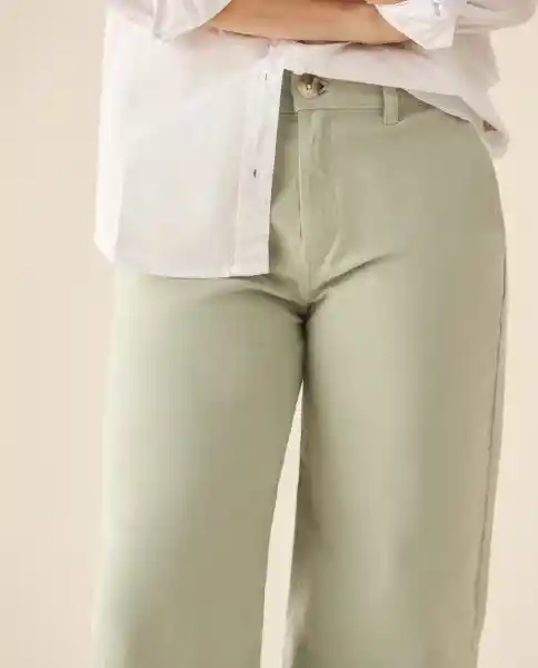 Pantalón Verde Hibernal Claro Talla 12 633G011 Esprit