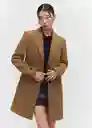 Abrigo Khalo Camel Talla S Mujer Mango