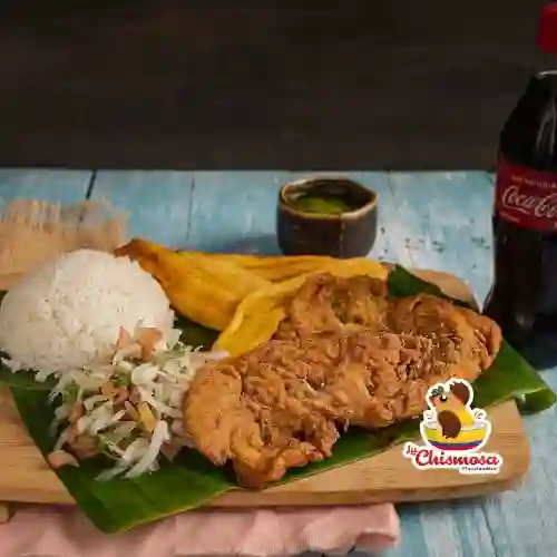 Combo Chuleta de Cerdo O Pollo