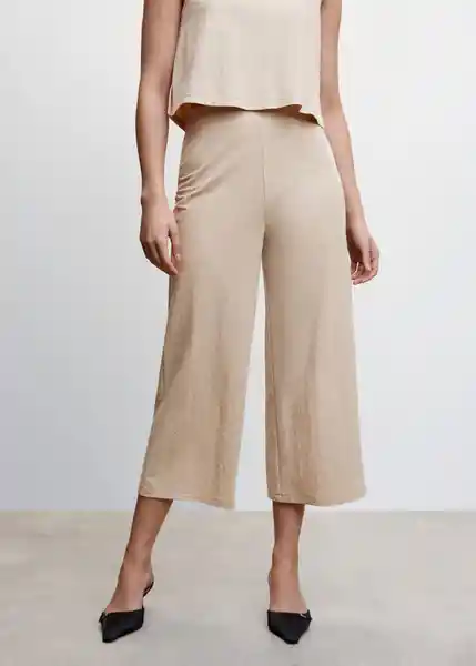 Pantalón Cintia Arena Talla XS Mujer Mango