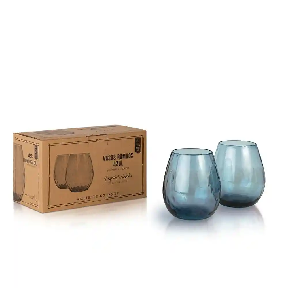 Ambiente Gourmet Vaso Rombos Azul