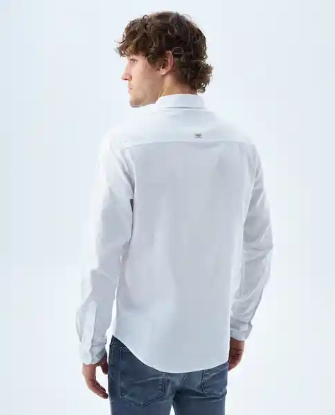 Camisa Hombre Blanco Talla M 819f507 Americanino