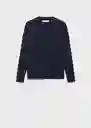 Saco Jersey Luccav Navy Talla S Mujer Mango