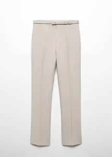 Pantalón Creta Gris Talla 44 Mujer Mango