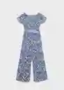 Enterizo Mono Begur Navy Talla 12 Niñas Mango