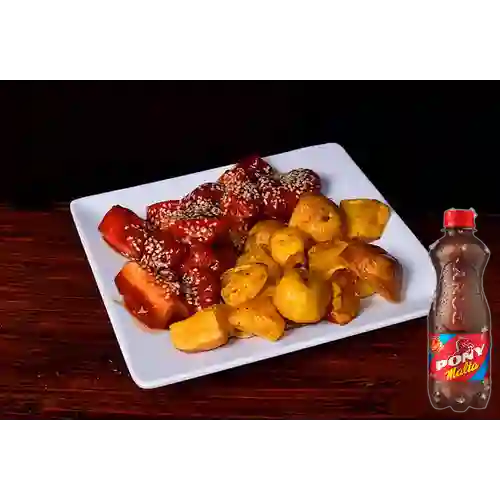 Combo Costilla BBQ 230 gr + Pony Malta 300 ml