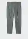 Pantalón Breda Verde Talla 46 Hombre Mango